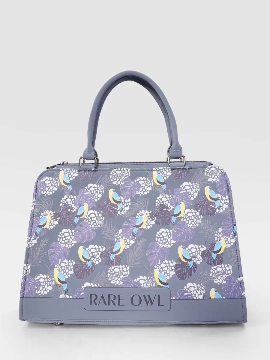 Parrot & Leaf Serenity Customized Tote Bag for Women | Rare Canvas
