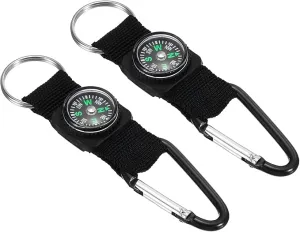 PATIKIL Compass Keychain Belt Clip, Party Favors for Camping Outdoors