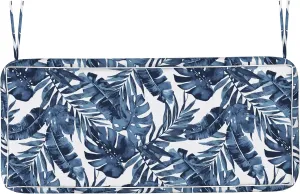 Patio Outdoor Cushion Cover Slip Cover W48 x D18 x H3 Inch with Zipper for Bench Loveseat Furniture, UV Protection Cushion Covers Replacement Covers 1 Pack, Palm Blue (Covers ONLY)