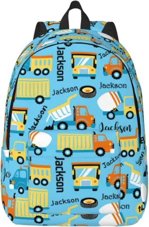 Personalized Backpack| Custom Name Backpacks For Her/Him For Work,Weekend Getaway,Traveling,Hiking,Camping |Funny Vehicle Pattern Backpack (A - style 1)
