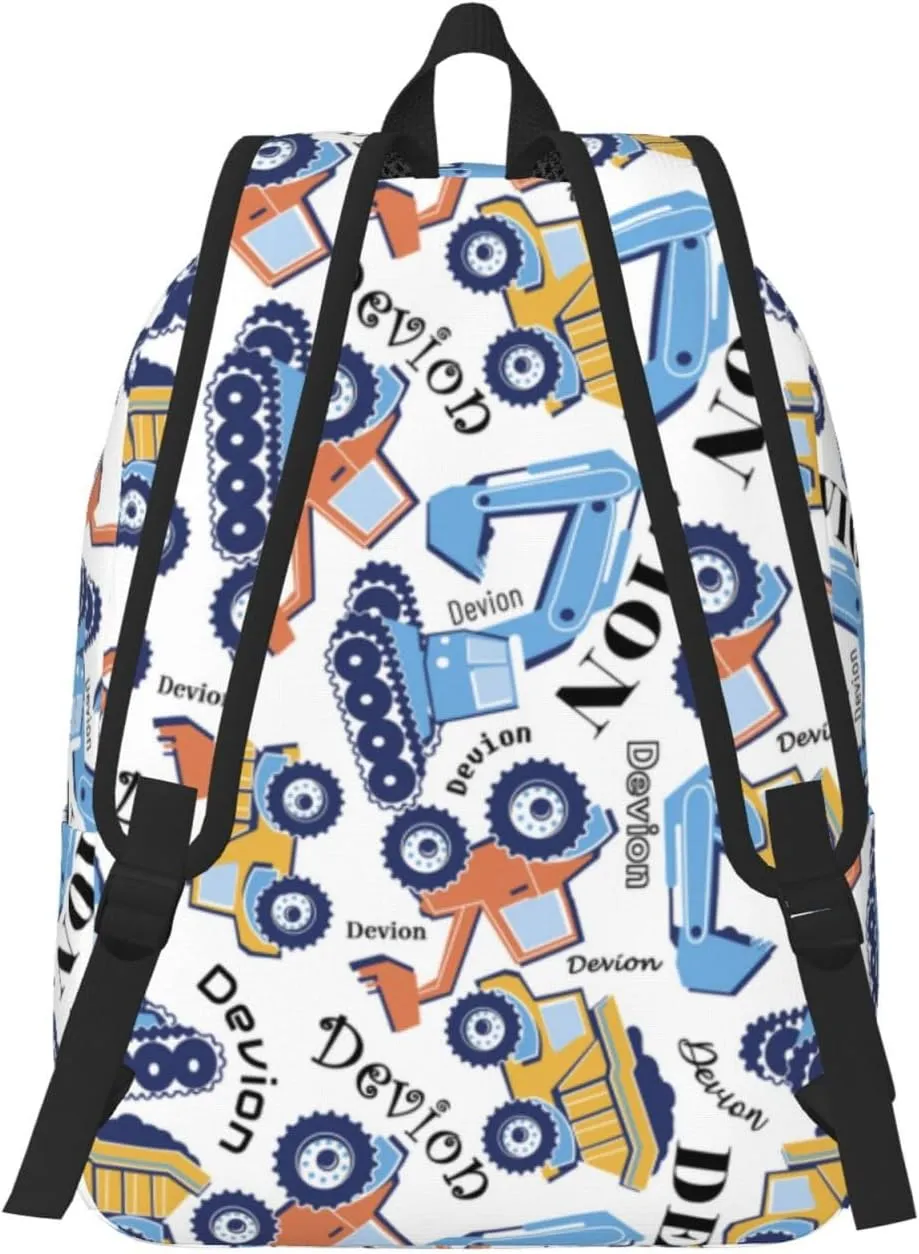 Personalized Backpack| Custom Name Backpacks For Her/Him For Work,Weekend Getaway,Traveling,Hiking,Camping |Funny Vehicle Pattern Backpack (A - style 4)