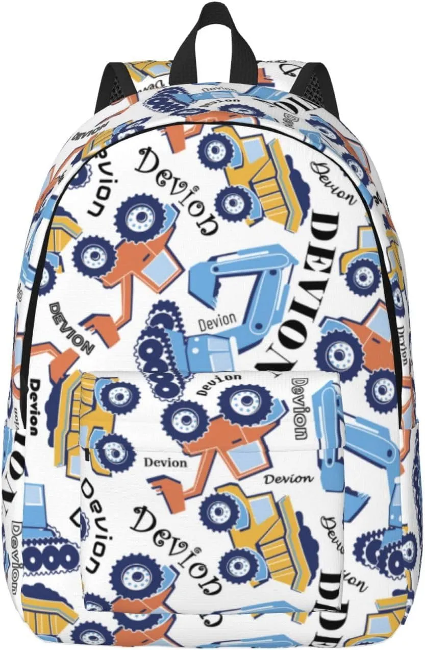Personalized Backpack| Custom Name Backpacks For Her/Him For Work,Weekend Getaway,Traveling,Hiking,Camping |Funny Vehicle Pattern Backpack (A - style 4)