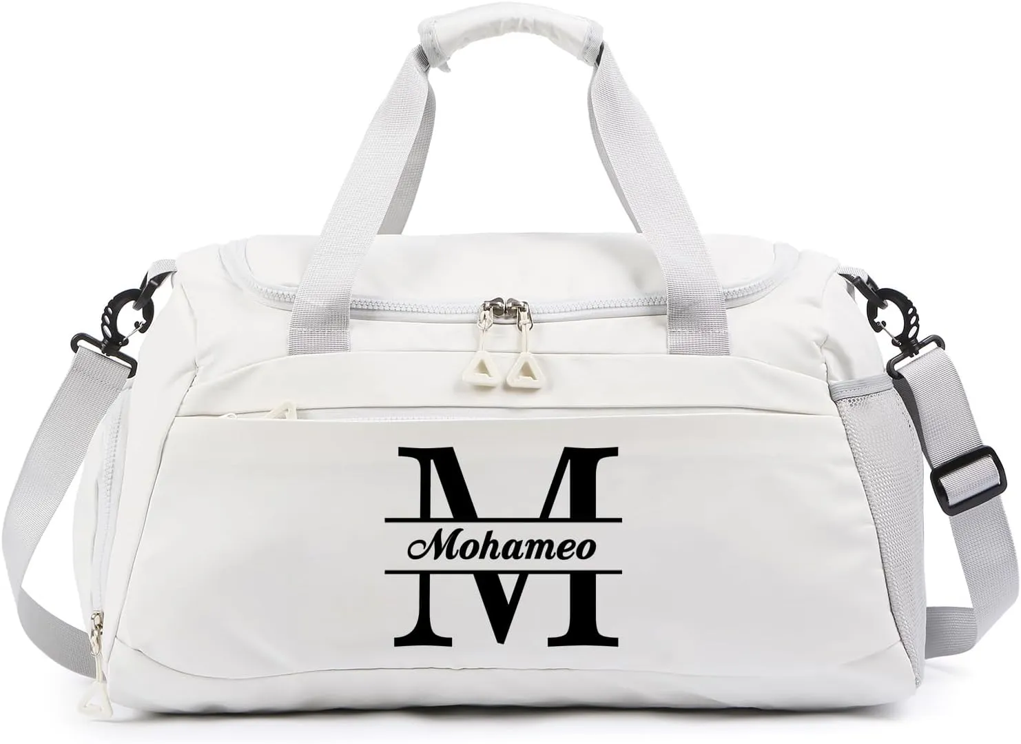 Personalized Gym Bag Custom Name Gym Bags for Men Women duffle bag for travel Weekend Sport Bag Carry On Bags for Airplanes Black Pink Purple 18x10x9 Inches