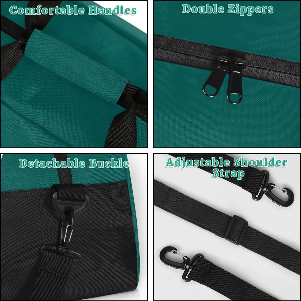 Personalized Gym Bag for Women Men, Custom Duffel Bag with Name, Small Sports Bag Travel Carry On Weekender Bags, Deep Green