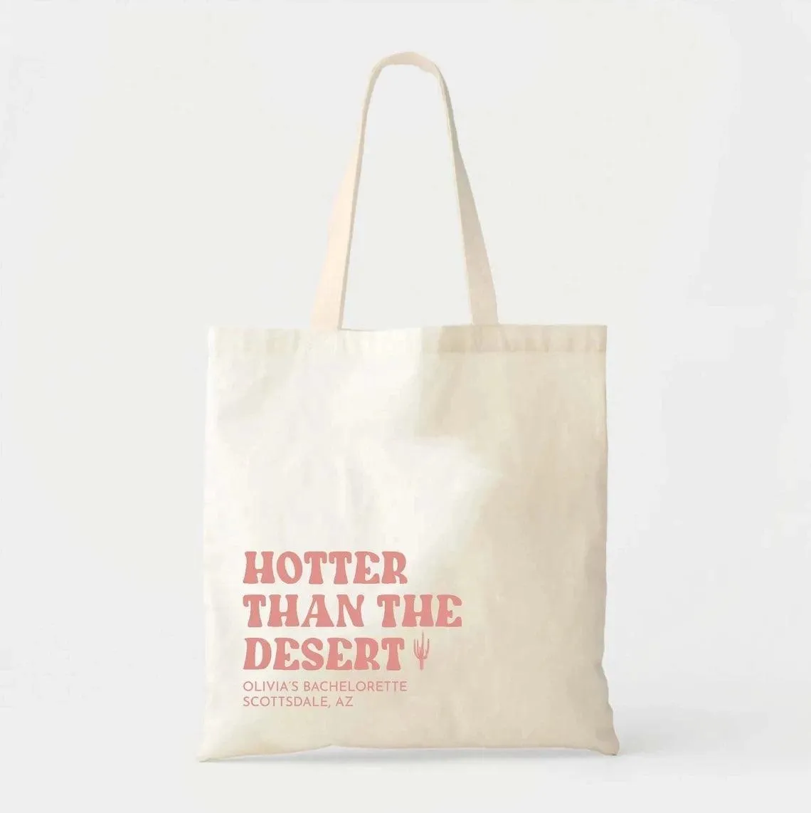 personalized hotter than the dessert tote bag