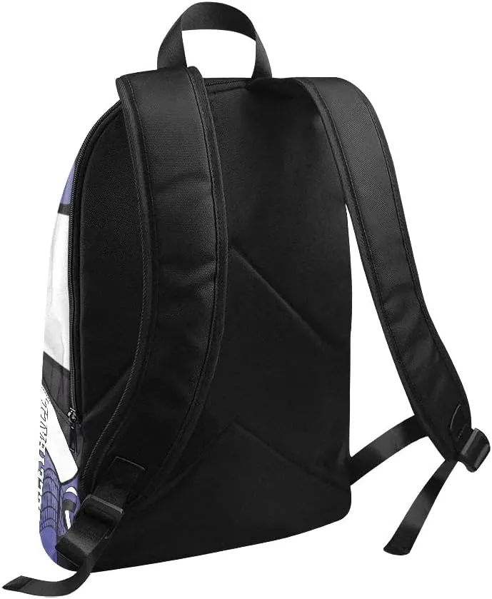 Personalized Volleyball in Blue White Black Backpack with Name Custom Travel Daypack Bag for Man Woman Gifts