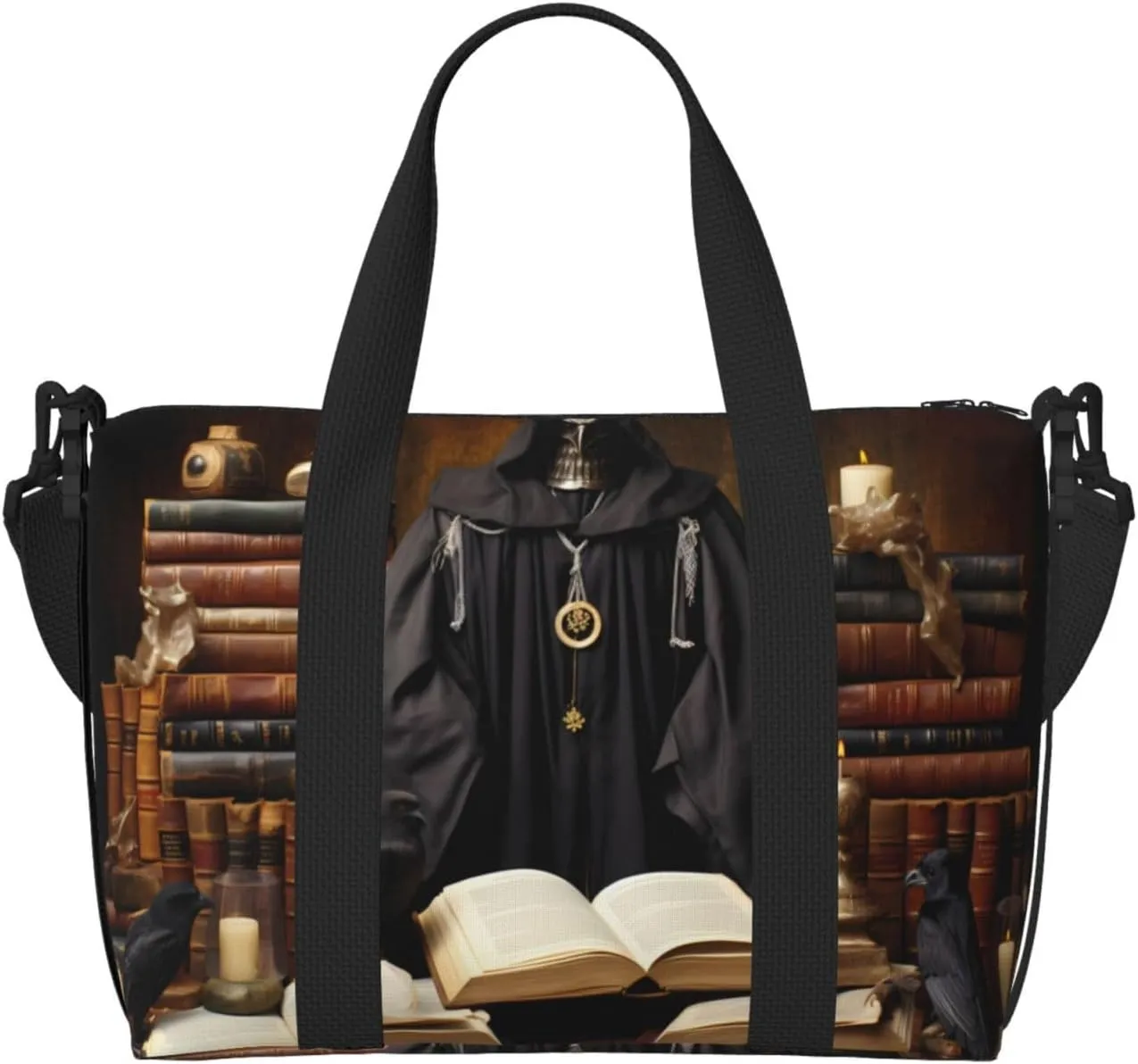 Phayah Grimoire Strange World Crossbody Travel Bag Overnighter Duffel Bags Carry On Size Ideal For School Or Overnight Travel Bag
