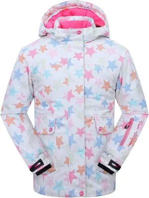 PHIBEE Girls' Waterproof Windproof Outdoor Warm Snowboard Ski Jacket