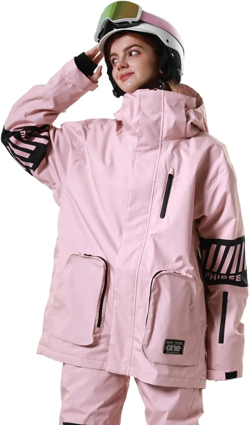 PHIBEE Women's Outdoor Waterproof Snowboard Breathable Snow Ski Jacket