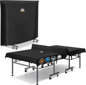 Ping Pong Table Cover - Waterproof & Heavy Duty Table Tennis Covers, Indoor Outdoor Tables Cover Fits Universal 9x5 FT Folding & Flat Tables, Durable 600D Covers Provide All-Weather Protection