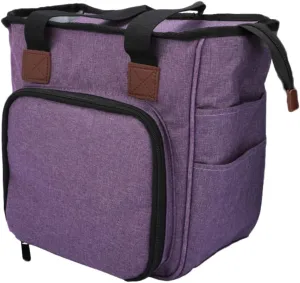 PLAFOPE Woolen Yarn Storage Bag Shoulder Straps Large Capacity Home Organizing Bag for Travel