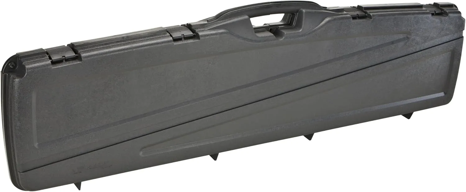 Plano Protector Series Single Scoped or Double Non-Scoped Gun Case, Black, Lockable Pistol Case for Airline Travel, TSA Approved Pistols