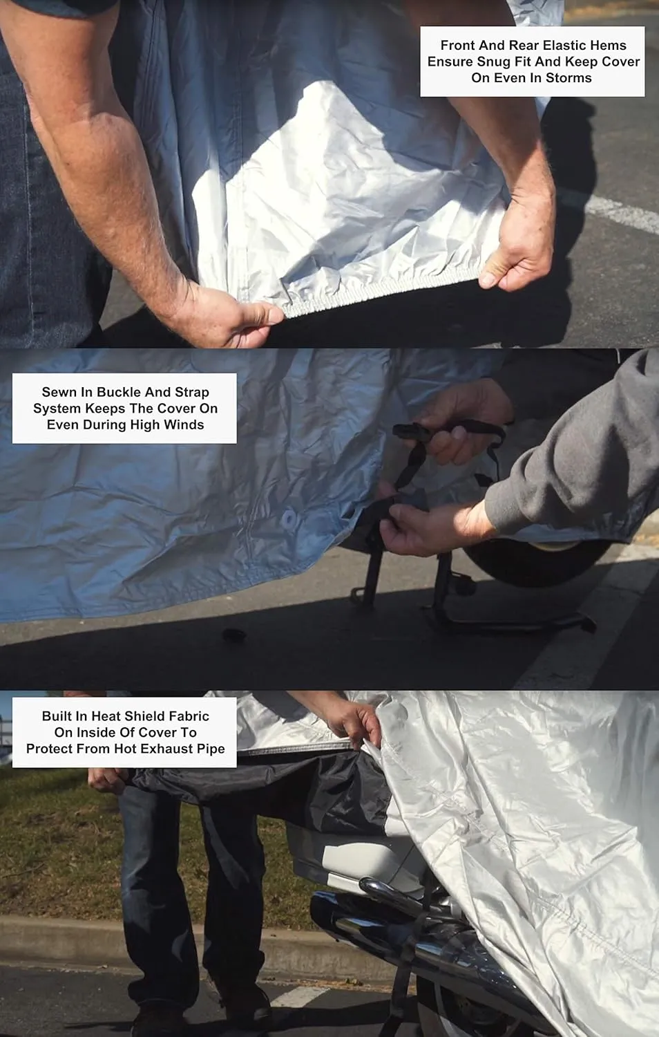 Platinum Shield Motorcycle Cover Compatible with 2013 Victory Zach Ness Cross Country Tour - Outdoor & Indoor - Built-in Reinforced Securing Straps - Includes Free Storage Bag