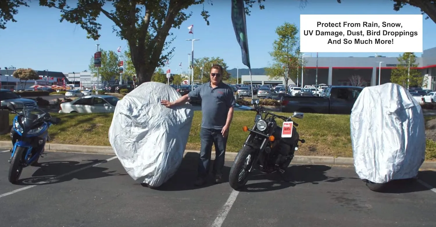 Platinum Shield Motorcycle Cover Compatible with 2013 Victory Zach Ness Cross Country Tour - Outdoor & Indoor - Built-in Reinforced Securing Straps - Includes Free Storage Bag