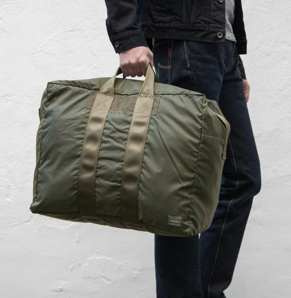 PO-FLEX-DUFFLE-BAG-OLV - Porter-Yoshida & Co - FLEX 2WAY DUFFLE BAG (S) - Olive