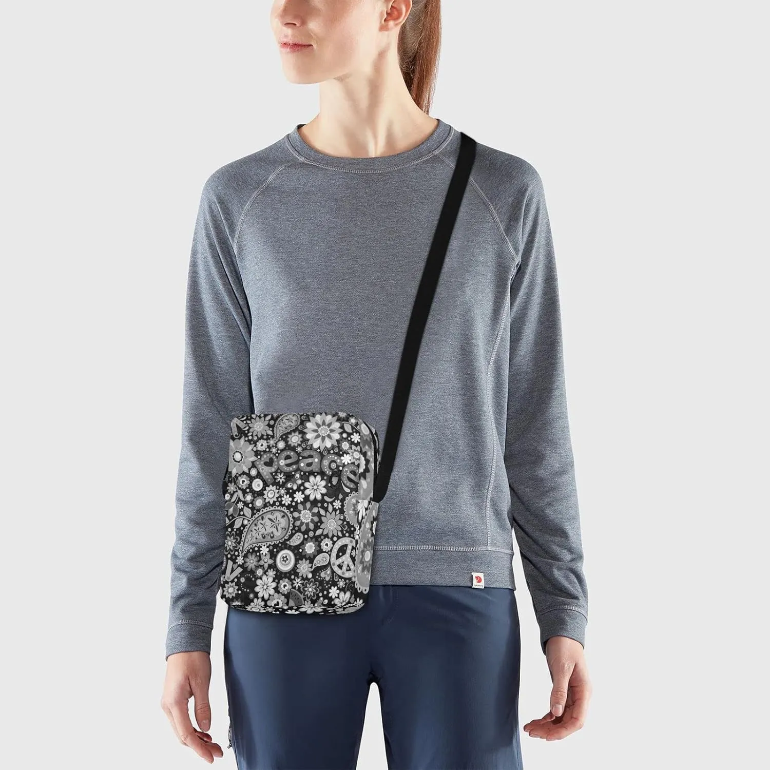 Poeticcity Crossbody Phone Bag, Small Messenger Shoulder Bag, Cash Handbag Wallet Purse