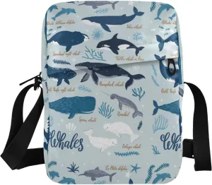 Poeticcity Crossbody Phone Bag, Small Messenger Shoulder Bag, Cash Handbag Wallet Purse