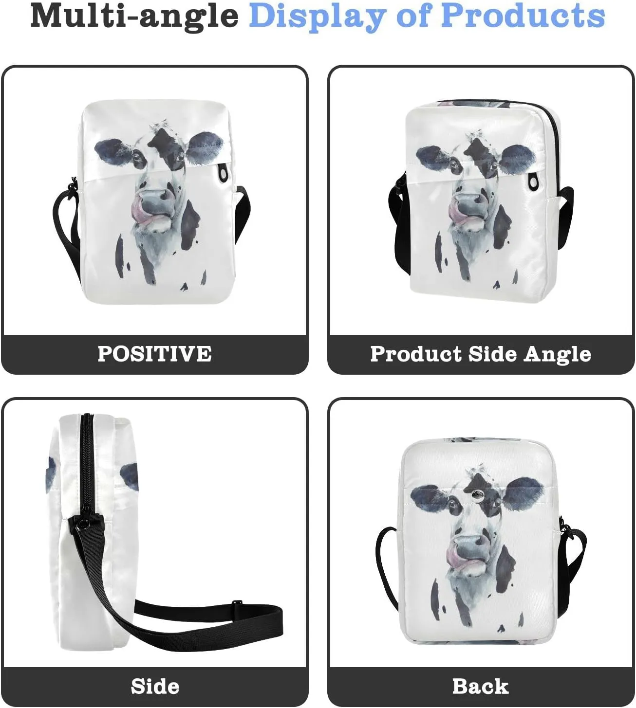 Poeticcity Crossbody Phone Bag, Small Messenger Shoulder Bag, Cash Handbag Wallet Purse