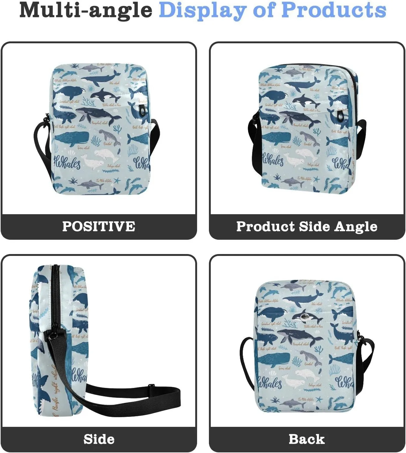 Poeticcity Crossbody Phone Bag, Small Messenger Shoulder Bag, Cash Handbag Wallet Purse