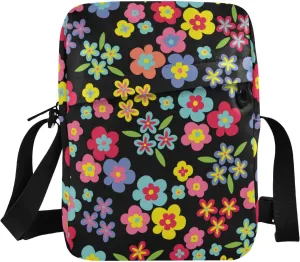 Poeticcity Crossbody Phone Bag, Small Messenger Shoulder Bag, Cash Handbag Wallet Purse