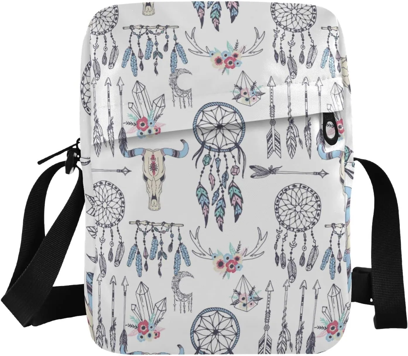 Poeticcity Crossbody Phone Bag, Small Messenger Shoulder Bag, Cash Handbag Wallet Purse