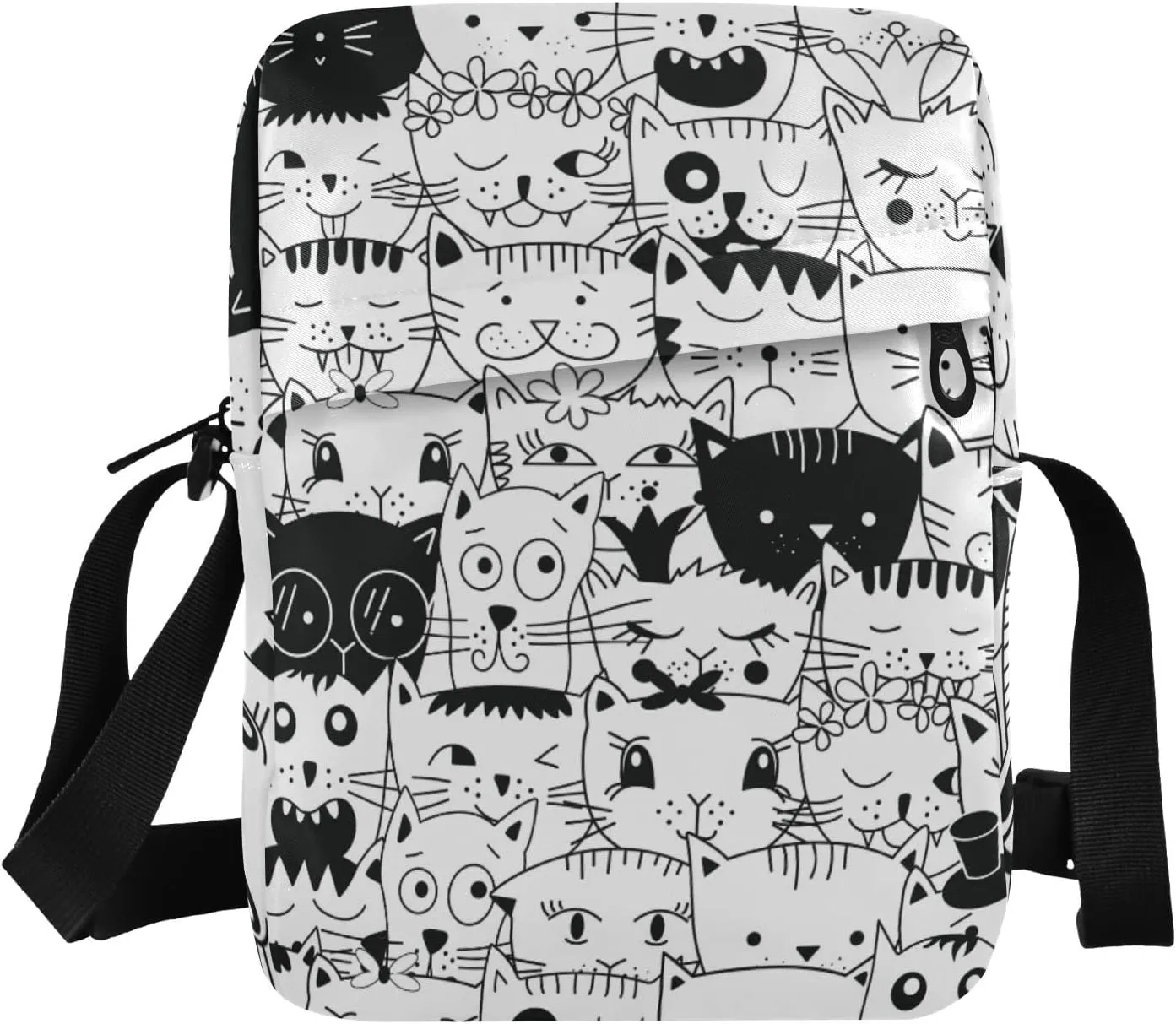 Poeticcity Crossbody Phone Bag, Small Messenger Shoulder Bag, Cash Handbag Wallet Purse