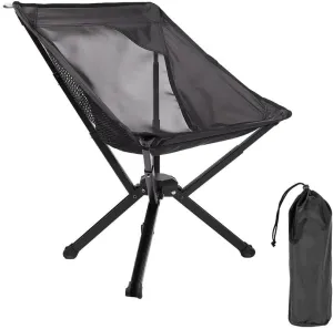 Portable Camping Chair | Compact Lightweight Folding Chair | Supports 330 lbs |Beach, Camping, Backpacking, Hiking, Fishing, Hunting | Side Pockets