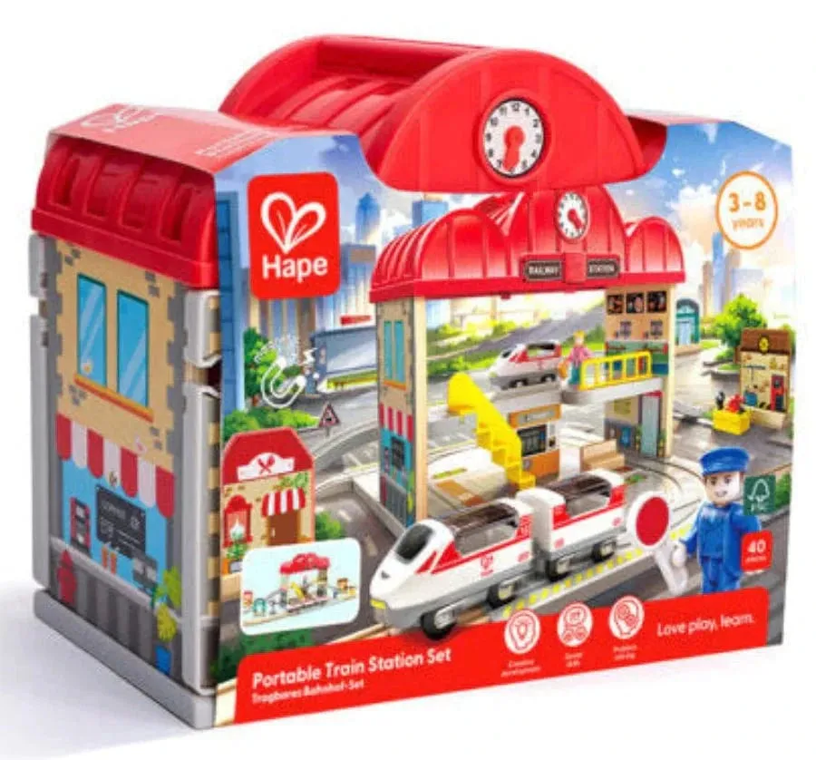 Portable Train Station Set