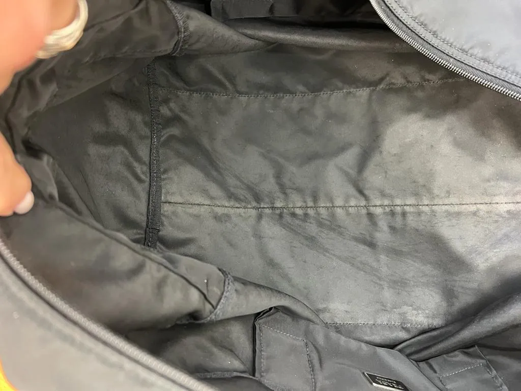 PRADA TESSUTO NYLON SAFFIANO VIAGGIO DUFFLE BAG