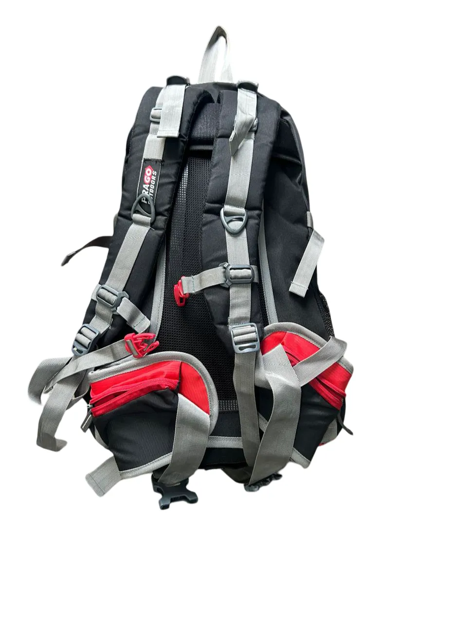 Prago Tracking bag 45L with rain cover - RED