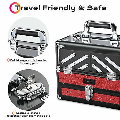 Pre-Sales Byootique Makeup Train Case Star Cosmetic Organizer Jewelry Box