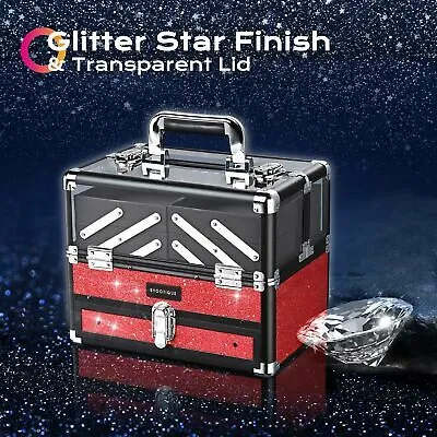 Pre-Sales Byootique Makeup Train Case Star Cosmetic Organizer Jewelry Box
