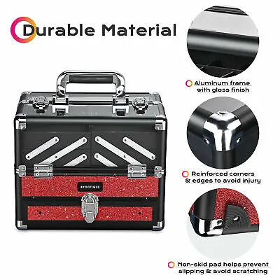 Pre-Sales Byootique Makeup Train Case Star Cosmetic Organizer Jewelry Box