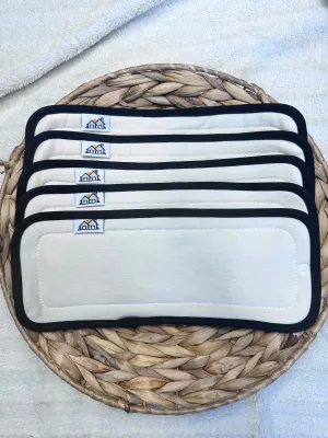 ✨PREORDER✨5 Pack | 4 Layer Diaper Inserts | Hemp Cotton