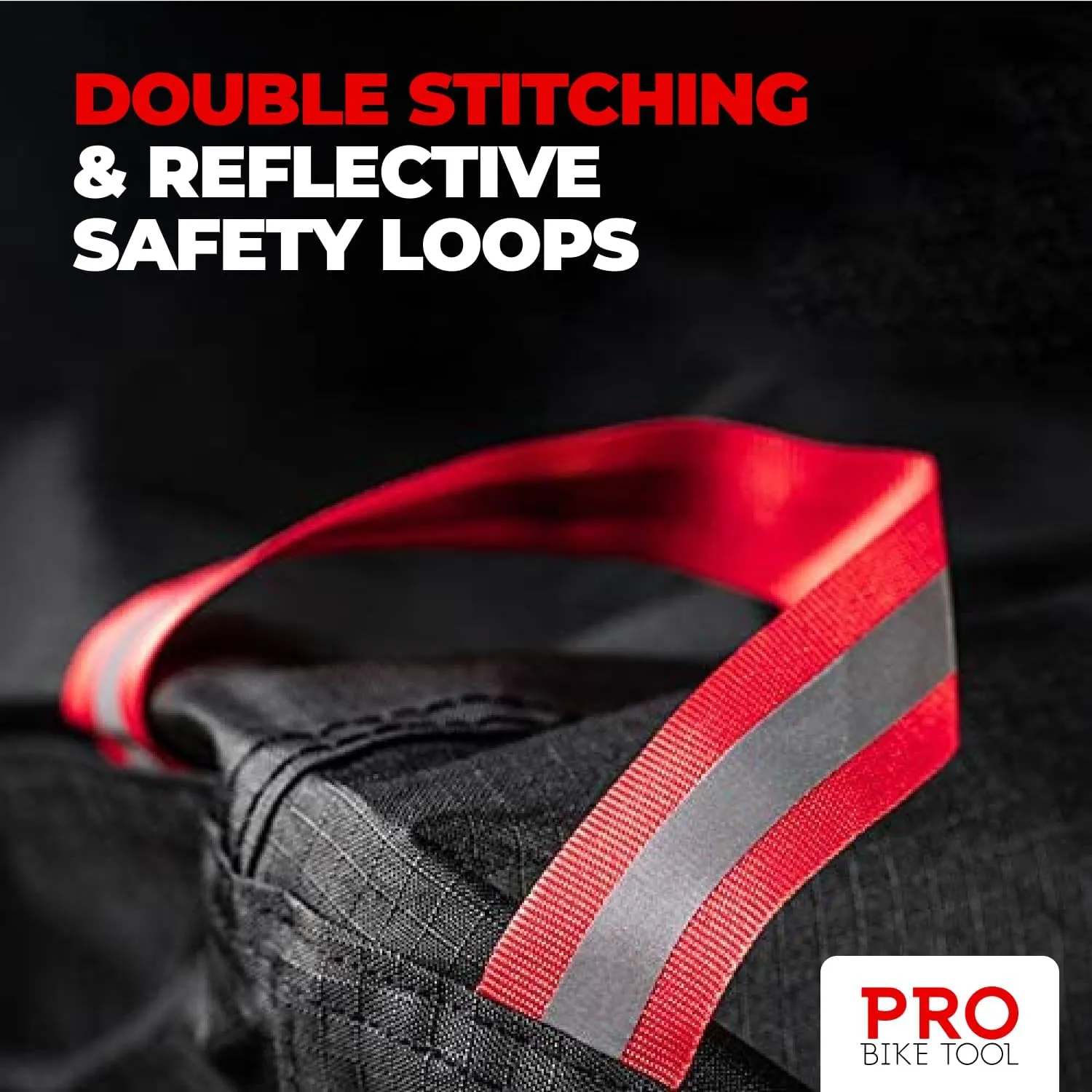 PRO BIKE TOOL Bike Cover - Heavy-Duty Bike Covers Outdoor Storage Waterproof 2 or 3 Bikes - Anti-UV Protection - Secure Fit with Lock Hole - Travel Ready for Car Racks - Includes Storage Bag, Black