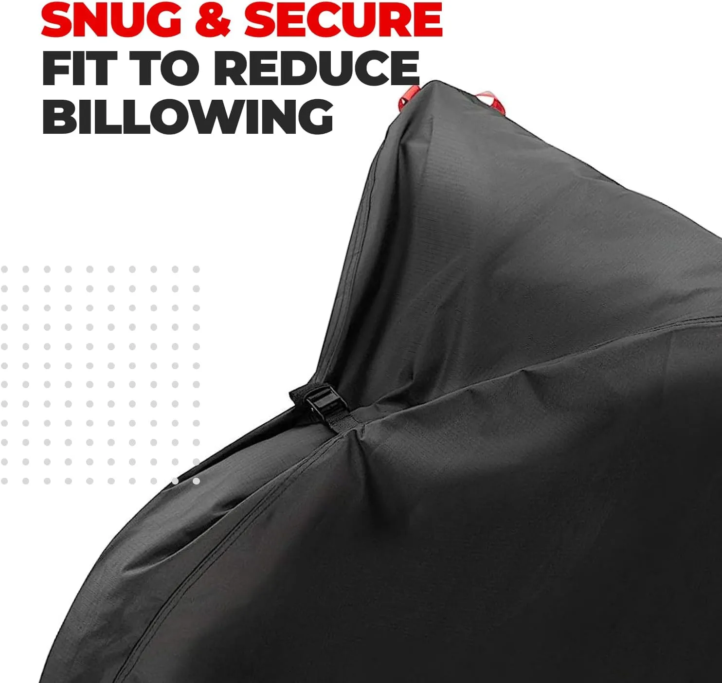 PRO BIKE TOOL Bike Cover - Heavy-Duty Bike Covers Outdoor Storage Waterproof 2 or 3 Bikes - Anti-UV Protection - Secure Fit with Lock Hole - Travel Ready for Car Racks - Includes Storage Bag, Black