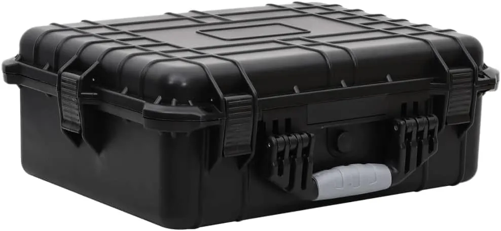 Protect Your Valuables with Portable Flight Case, Durable Material, Water Resistant, Lockable Design, 20.5" x 15.7" x 7.5", Black