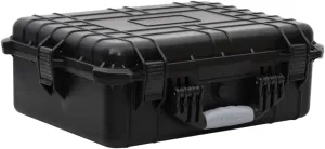 Protect Your Valuables with Portable Flight Case, Durable Material, Water Resistant, Lockable Design, 20.5" x 15.7" x 7.5", Black