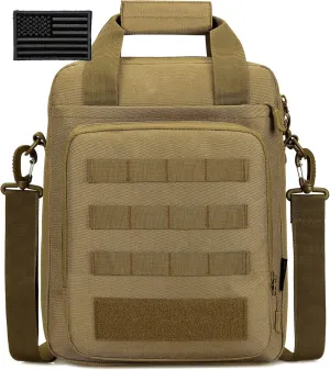 Protector Plus Tactical Messenger Bag Men Military MOLLE Tote Sling Shoulder Pack (Patch Included)