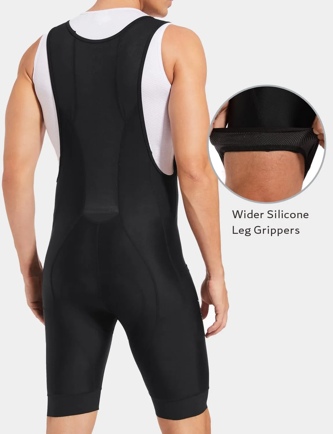 Przewalski Men’s 3D Padded Cycling Bike Bib Shorts, Bicycle Biking Bib Shorts