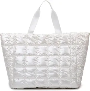 Puffer Tote and Handbag for Women with Detachable Shoulder Strap and Wet Pocket – Perfect for Everyday Style