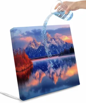 Purple Mountain Outdoor Cushion Chair Cover Set of 4 - Waterproof Couch Seat Covers, Forest Modern Art Pastoral Patio Furniture Protector Cushions Slipcovers for Sofa/RV, 22"x22"x4"