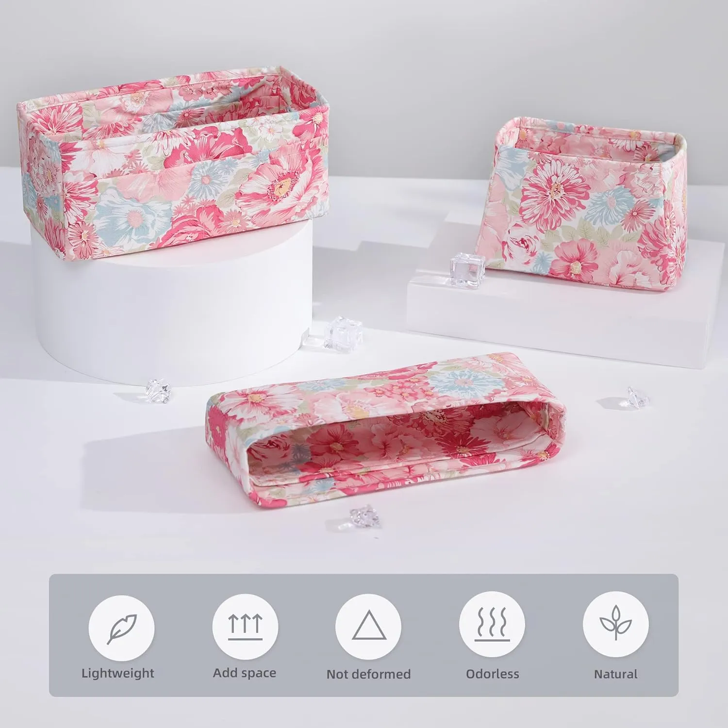 Purse Organizer Insert Fits Picotin 14/18/22/26 bags, Lightweight Bag Shaper for Women Luxury Handbag Tote, Soft Inner Bag (PC18, Blooming)