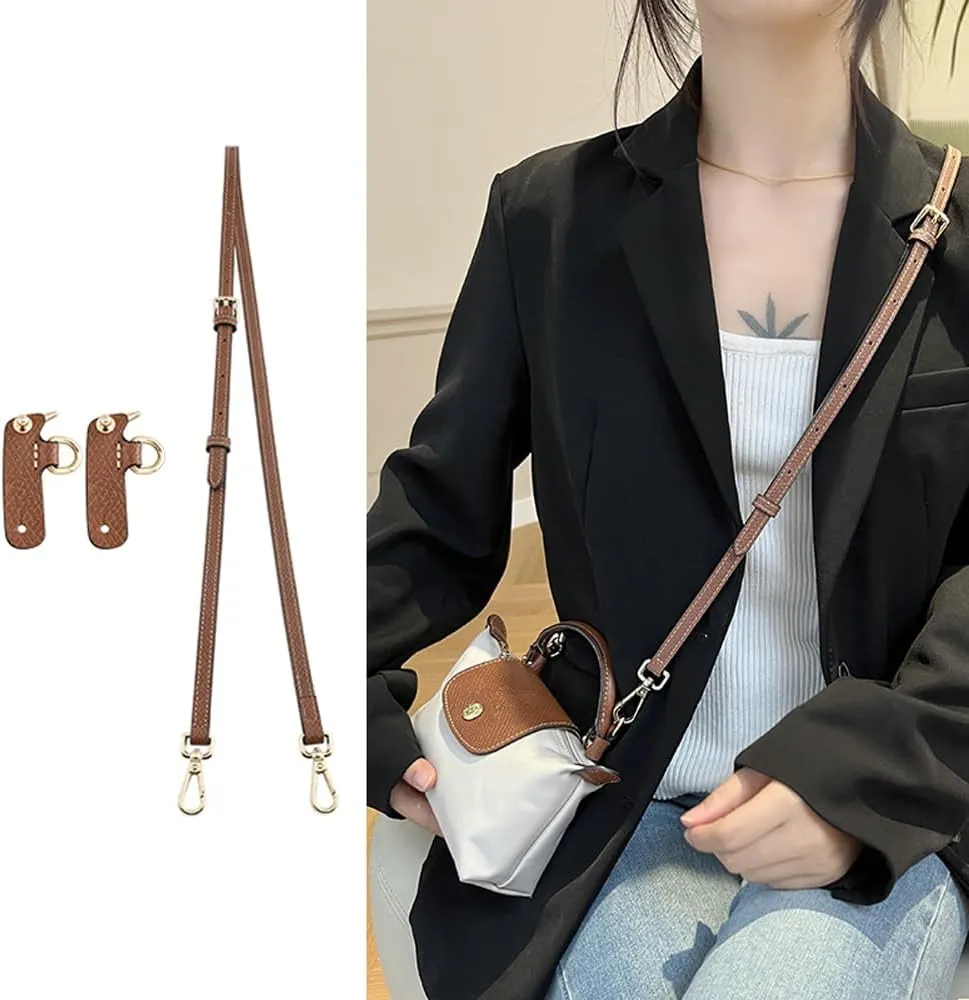 Purse Straps Kit Replacement with Multi-Pocket Waterproof Handbag Organizer Insert Compatible with Mini Longchomp Tote Bag