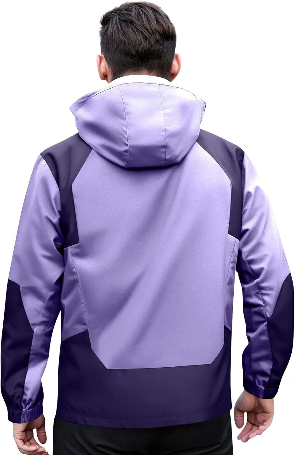 Rain Jacket Men Light Waterproof Rain Coats Ponchos Sun Protective Outdoor Jacket with Hooded