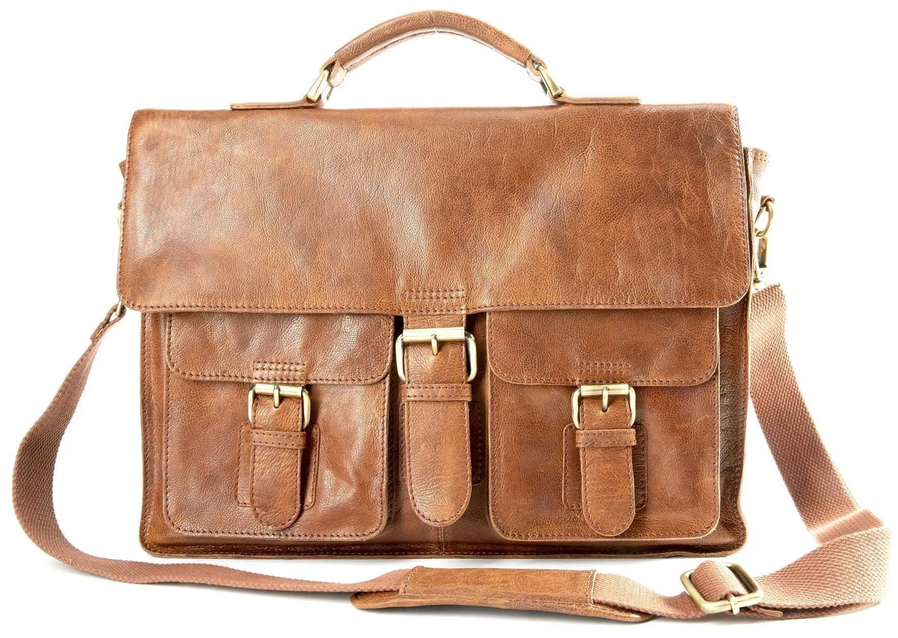 Rawlings Men's Rugged Messenger OS Cognac
