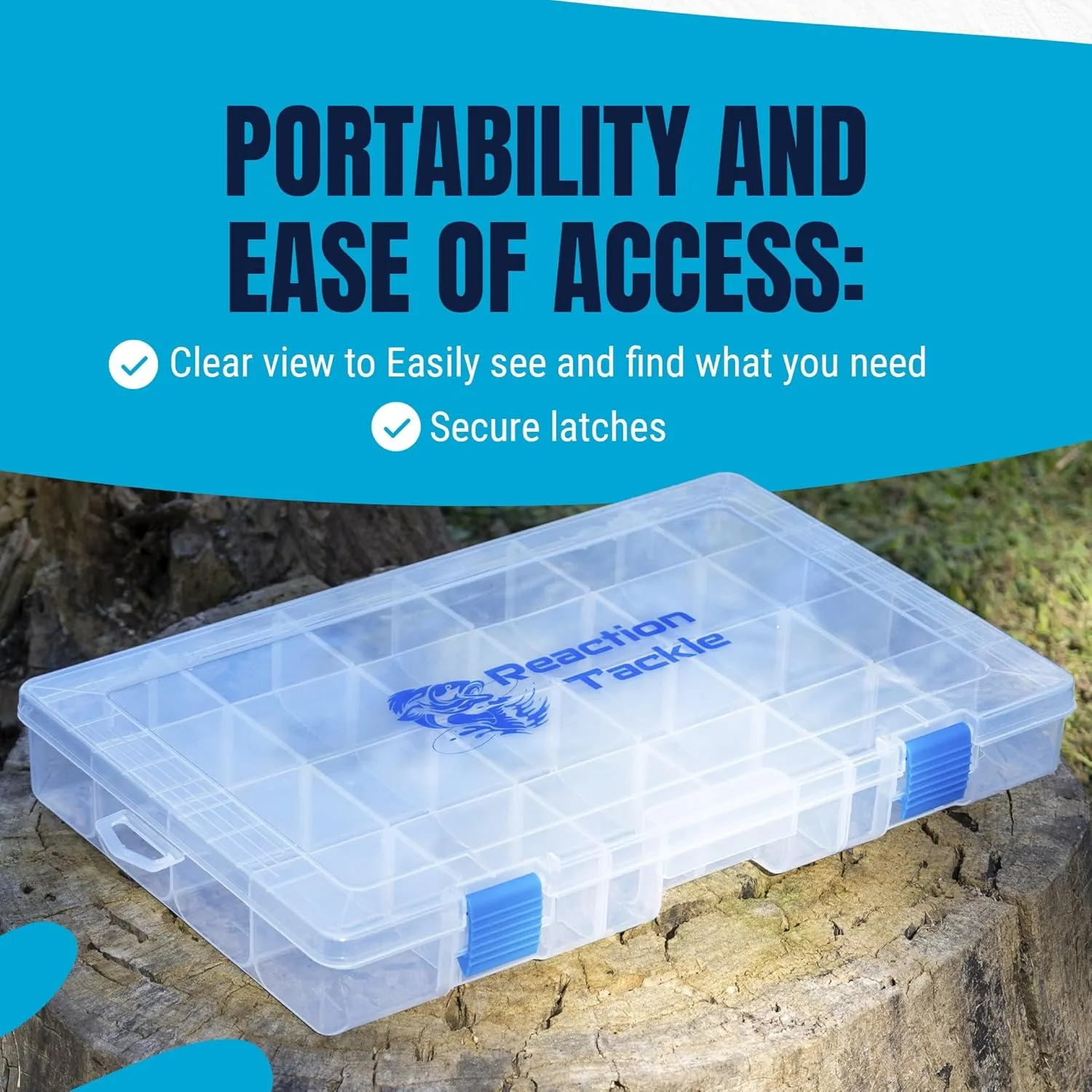 Reaction Tackle Ultimate Tackle Box Trays: Boxes to Organize and Store in Your Fishing Tackle Bag! for Anglers on The Go - 3600 Tackle Tray and 3700 Tackle Trays