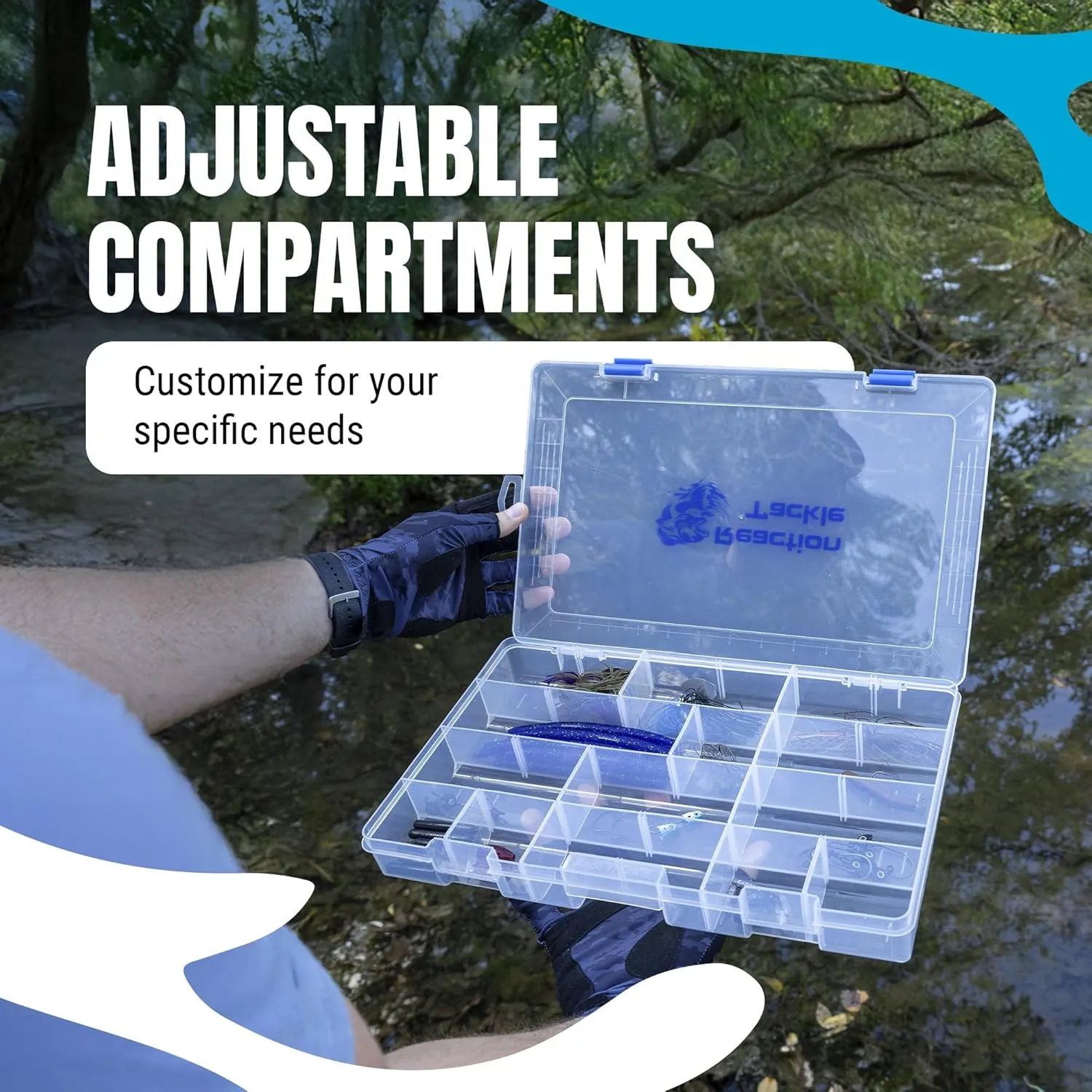 Reaction Tackle Ultimate Tackle Box Trays: Boxes to Organize and Store in Your Fishing Tackle Bag! for Anglers on The Go - 3600 Tackle Tray and 3700 Tackle Trays