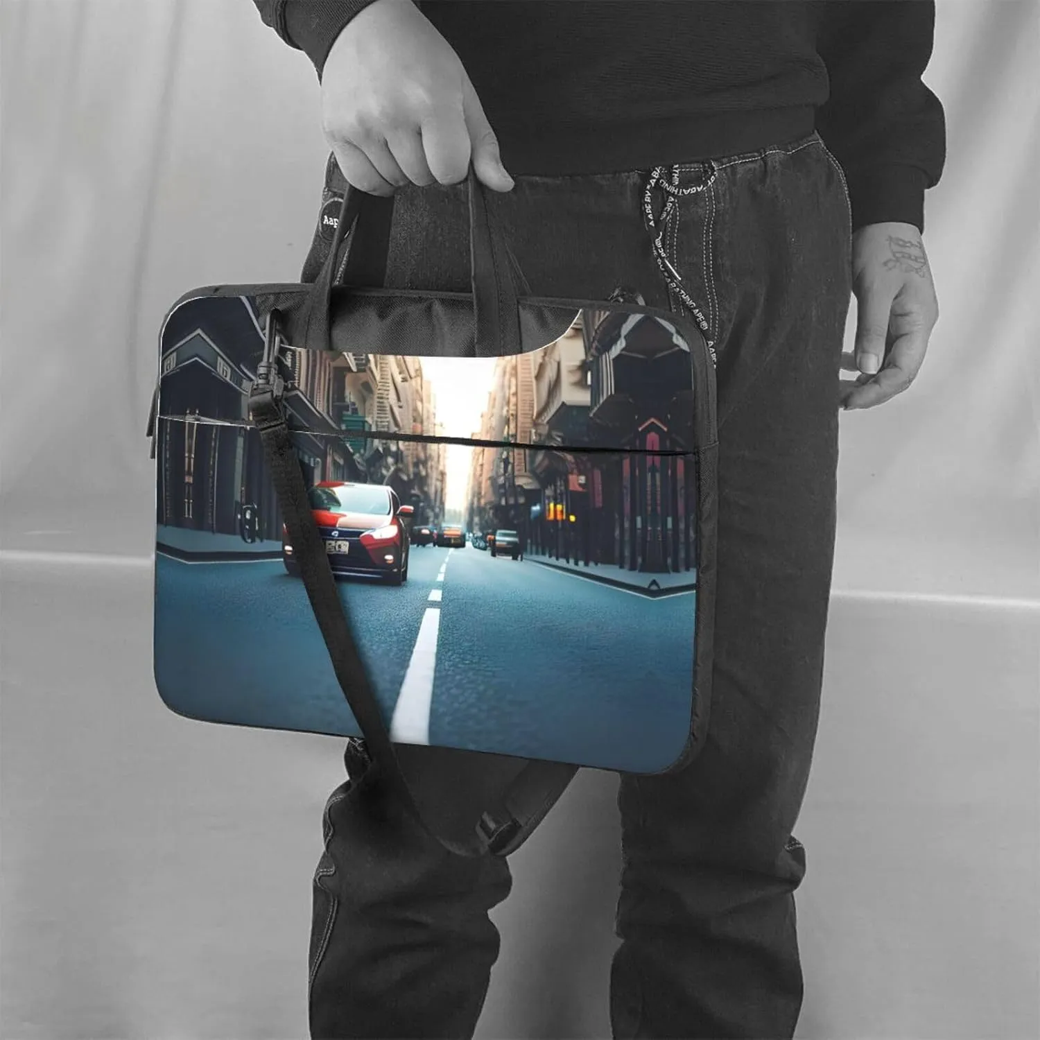 Red Wine Cellar Print Notebook Computer Protective Carrying Cover With Pocket,13 Inch Laptop Shoulder Bag