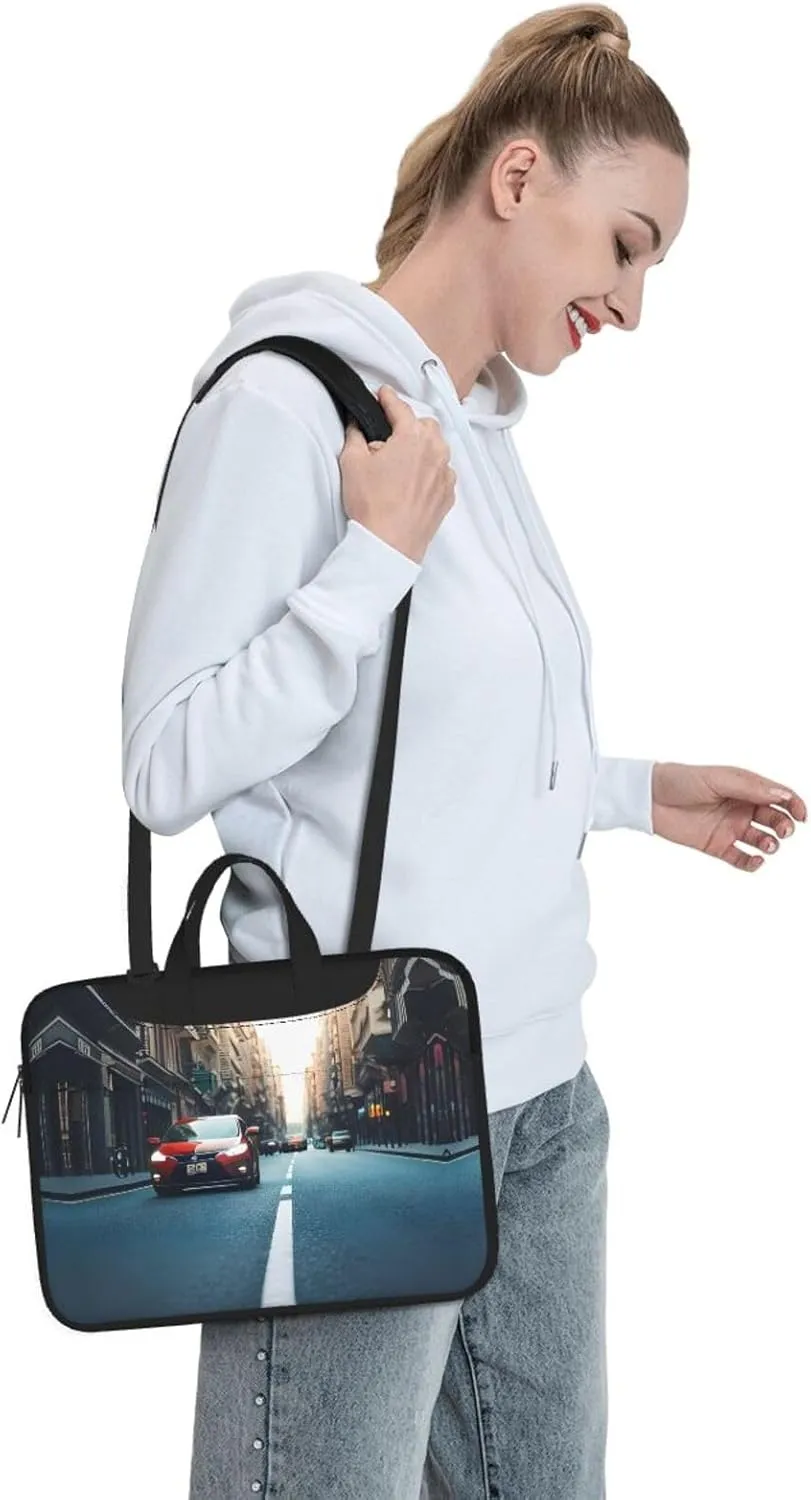 Red Wine Cellar Print Notebook Computer Protective Carrying Cover With Pocket,13 Inch Laptop Shoulder Bag